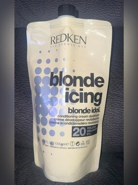 Redken Blonde Icing Blonde Idol 20 Vol Conditioning Cream Developer 33.8 oz NEW